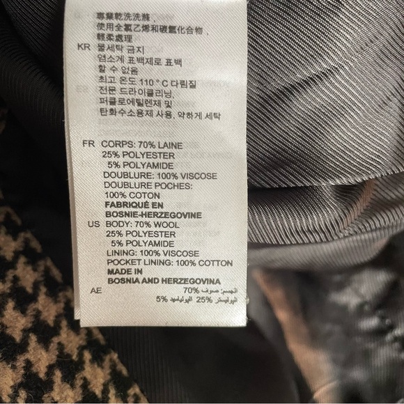 Sandro Lodger Houndstooth Wool-blend Jacket - Picture 9 of 10